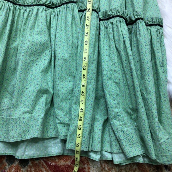 Vintage 30’s Handmade Prairie Peasant Maxi Dress Micro Floral Bow Cottage-core - Picture 9 of 15